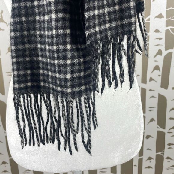100% Cashmere Scarf Plaid Print - Picture 5 of 6
